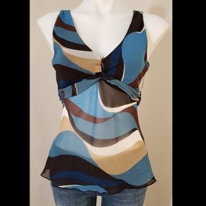 Abstract flowy blouse